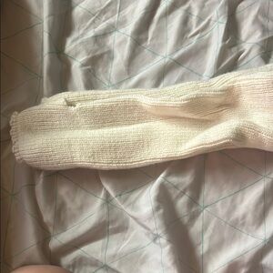 Cream Knit Hosiery Socks Accessories